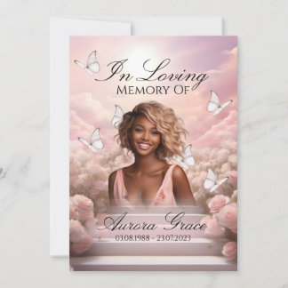 Himmlische Schmetterlinge - HBM001-Gedenkkarte und Einladung