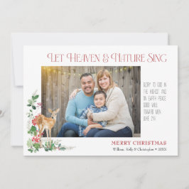 Himmlische und naturbelassene Ferienkarte lass Feiertagskarte