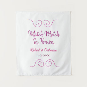 himmlische Verbindung pink lila spanischer Rand na Wandteppich