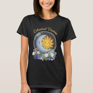 Himmlische Visionen Süße Sonnen- und Mond-Tarot- T-Shirt