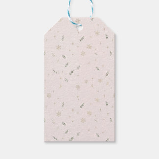 Himmlische Weihnachtsgeschenkanhänger in Rosa Geschenkanhänger