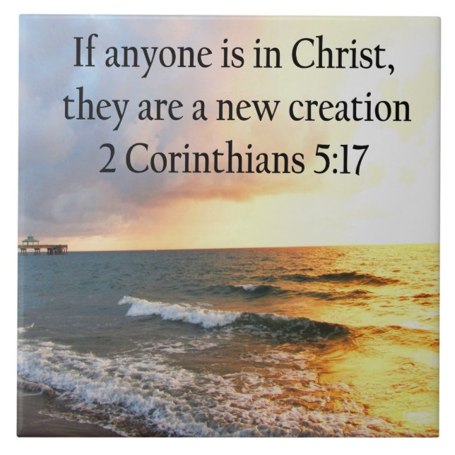 HIMMLISCHEN 2 CORINTHIANS 5:17 FOTO-DESIGN FLIESE (Vorderseite)