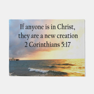 HIMMLISCHEN 2 CORINTHIANS 5:17 FOTO-DESIGN FUßMATTE