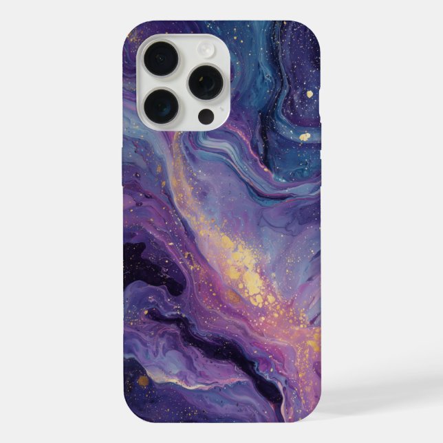 Himmlischer Amethystwirbel iPhone Hülle (Rückseite)
