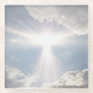 Himmlischer angelsächsischer Himmel Glasuntersetzer