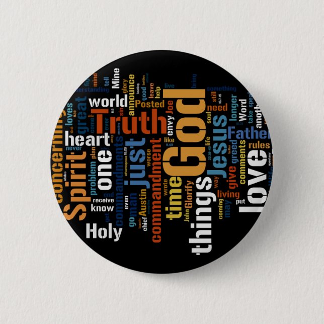 Himmlischer Ausdruck-Knopf Button (Vorderseite)