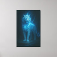 Himmlischer Azurweißer Tiger – High-End Fantasy-Ku