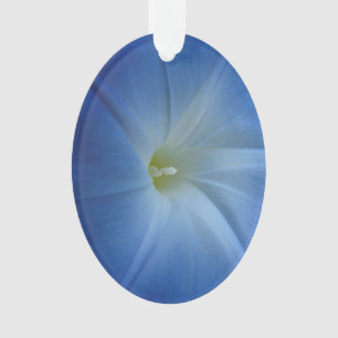 Himmlischer Blue Morning Glory Nah-Up Ornament