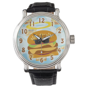 Himmlischer Cheeseburger Armbanduhr