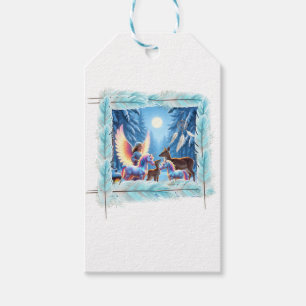 Himmlischer Cherub & Fantasy Guardians Kunstpostka Geschenkanhänger