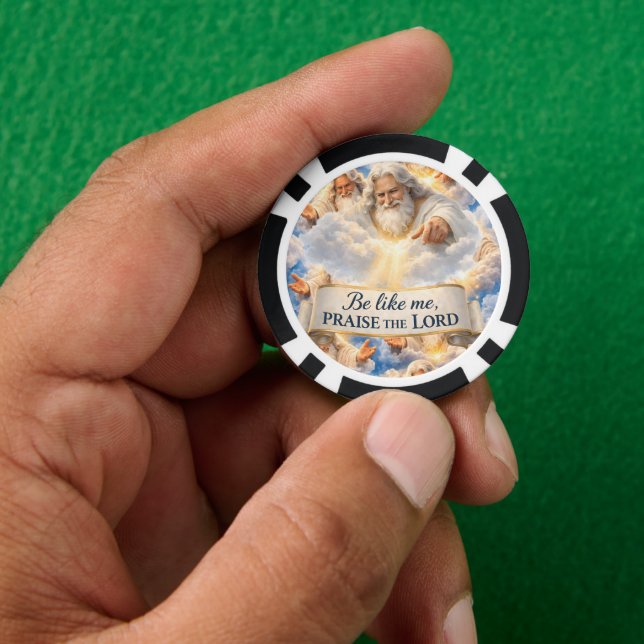 Himmlischer christlicher Pokerchip Pokerchips (Hand)