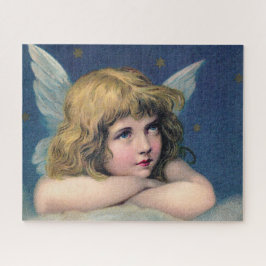 Himmlischer Engel träumt von einer Wolke am Himmel Puzzle