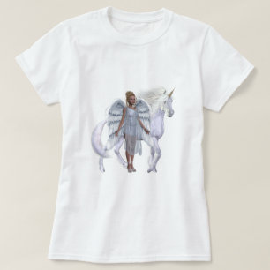 Himmlischer Engels-und Unicorn-T - Shirt