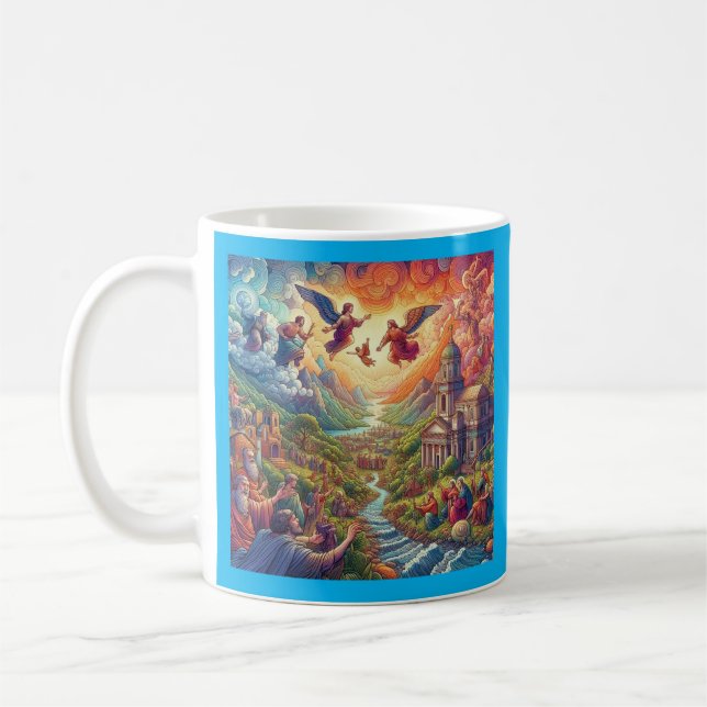 Himmlischer Fluss Kaffeetasse (Links)