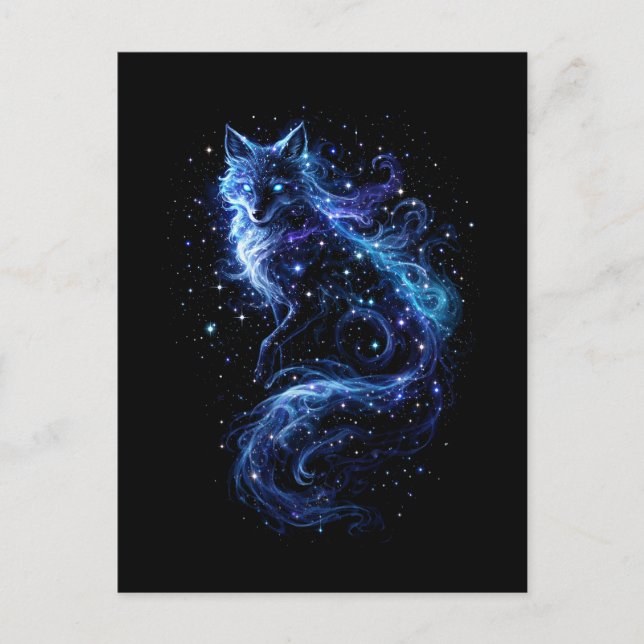 Himmlischer Fuchsgeist Postkarte (Vorderseite)
