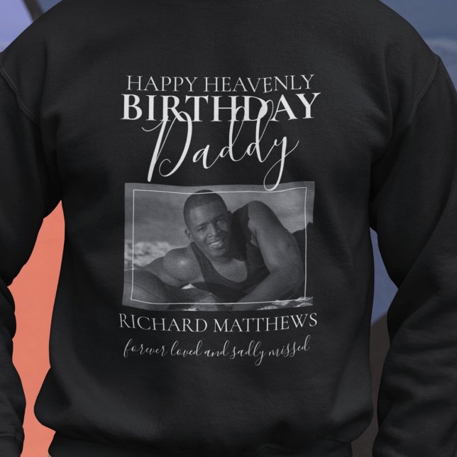 Himmlischer Geburtstag Daddy | FOTO Sweatshirt (Von Creator hochgeladen)