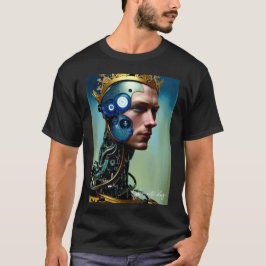 Himmlischer gekrönter Cyborg Prince King Mens T - T-Shirt