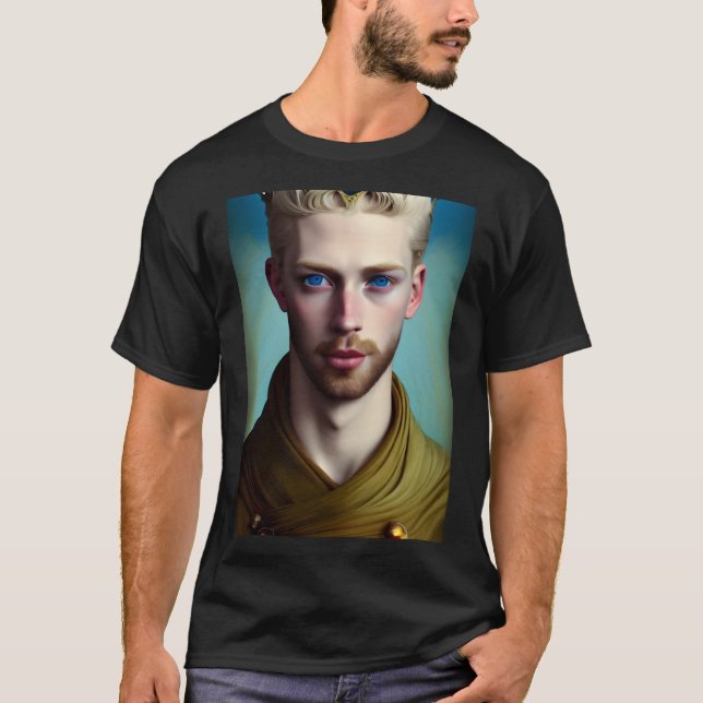 Himmlischer gekrönter Prinz King Mens T - Shirt (Vorderseite)