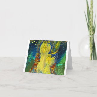 Himmlischer Gesang-goldene Engels-Weihnachtskarte Feiertagskarte