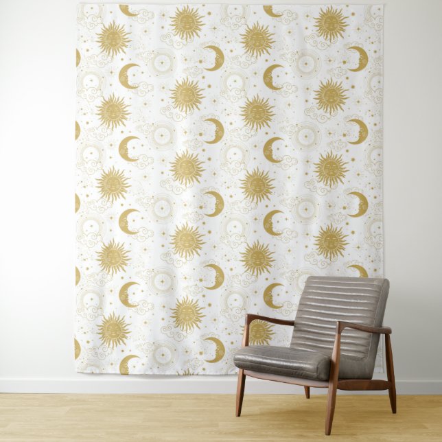 Himmlischer Gold-Teppich Wandteppich (Beispiel)