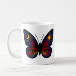 Himmlischer Katzenauge-Schmetterling Bunt Sonne Mo Kaffeetasse