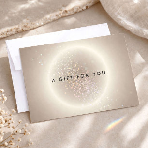 Himmlischer Konfetti-Glanz Gold-Geschenkgutschein