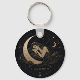 Himmlischer Luxus Mond & Sterne Charm  Schlüsselanhänger