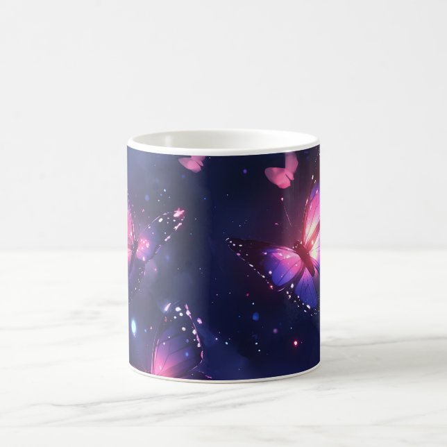 Himmlischer Nachtfaltergarten Kaffeetasse (Mittel)