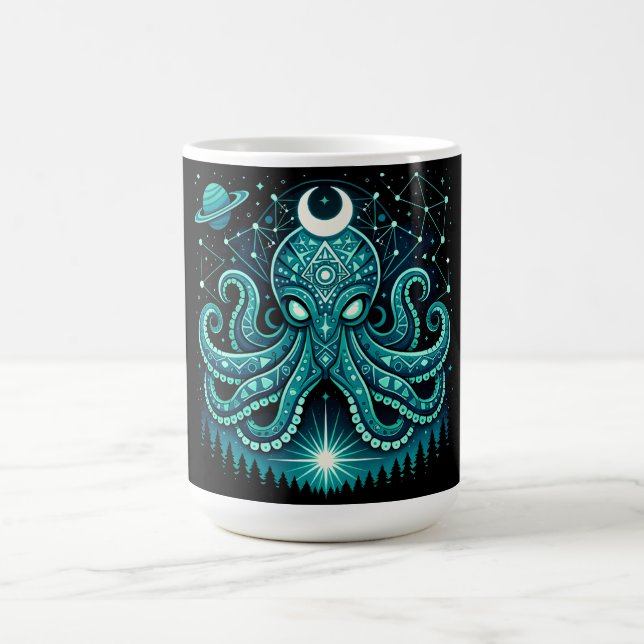 Himmlischer Oktopus – Kosmische Intelligenz Wildli Kaffeetasse (Mittel)