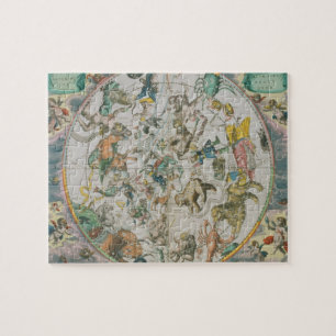 Himmlischer Planisphere, der die Zeichen des Zod Puzzle