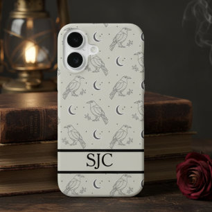 Himmlischer Rabe Dark Academia iPhone 16 Hülle