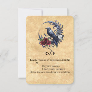 Himmlischer Rabe RSVP Die Zeitlose Nocturne Karte