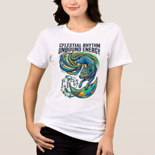 Himmlischer Rhythmus Unbegrenzte Energie Mystische Tri-Blend Shirt