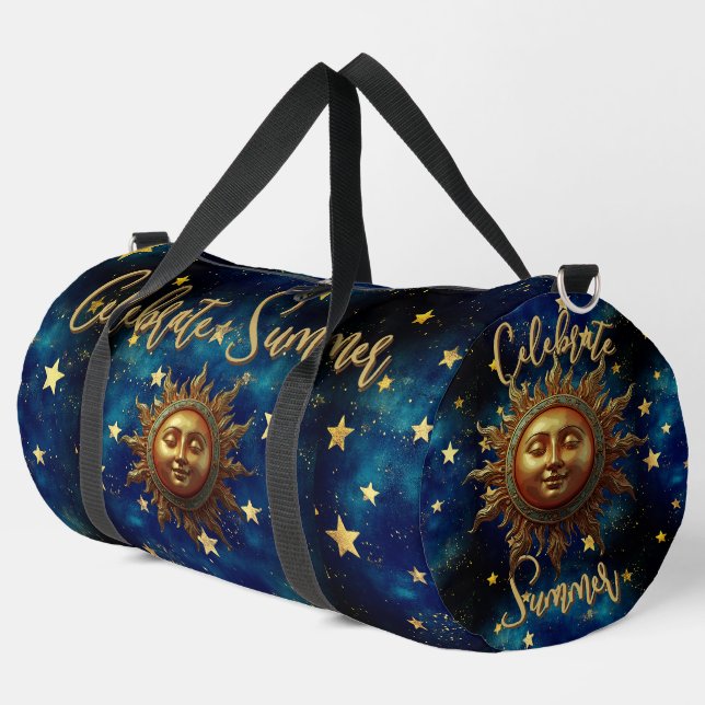 Himmlischer Sommer Feiern Sie den Sommer  Duffle Bag (Linke Ecke)