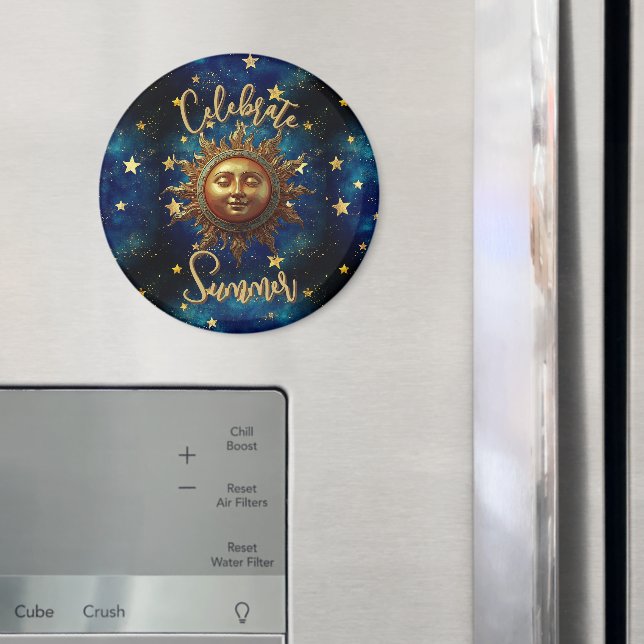 Himmlischer Sommer Feiern Sie den Sommer  Magnet (In Situ (Kühlschrank))