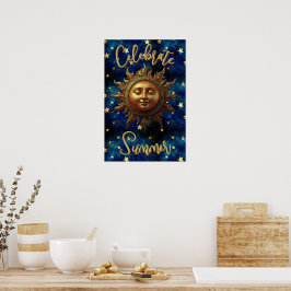 Himmlischer Sommer Sommer feiern Poster