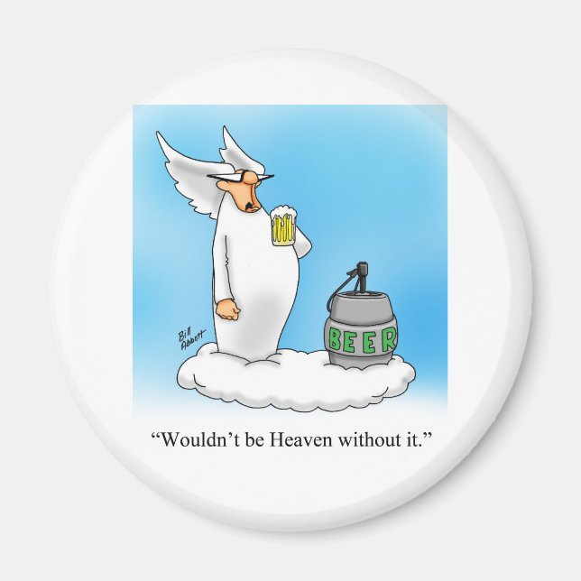 Himmlischer Spaß Angel Cartoon Geschenk! Magnet (Vorne)