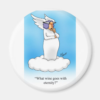 Himmlischer Spaß Angel Wein Cartoon Geschenk! Magnet