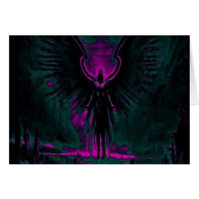 Himmlischer Wächter lila und aquamarin (Vorderseite (Horizontal))