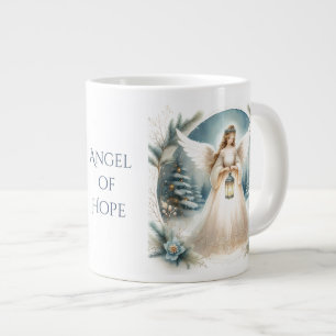 Himmlischer Winterengel - Laterne der Hoffnung Jumbo-Tasse