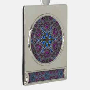 Himmlischer Wirbel Banner-Ornament Silber