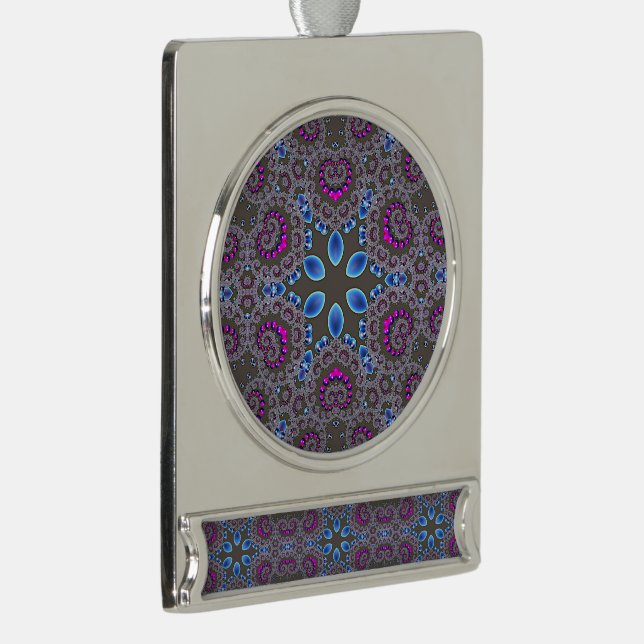Himmlischer Wirbel Banner-Ornament Silber (Rechts)