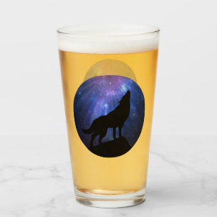 Himmlischer Wolf Glas