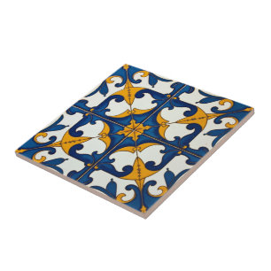 Himmlisches Aufblühen Azulejo Fliese