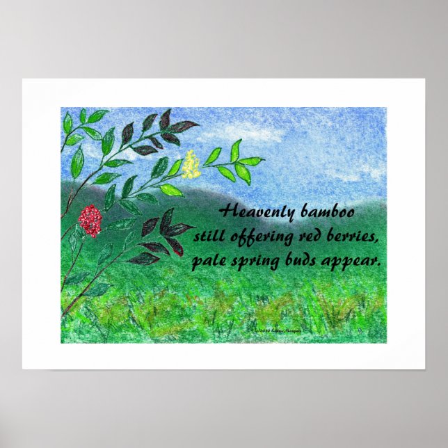 Himmlisches Bamboo-Poster Poster (Vorne)