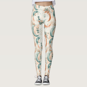 Himmlisches Blumenmuster (7) Leggings