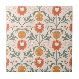 Himmlisches Blumensonnen-Bruchstichloses Musterdes Fliese