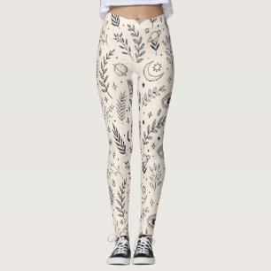 Himmlisches botanisches Muster (5) Leggings