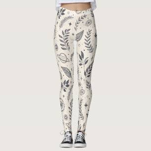 Himmlisches botanisches Muster (6) Leggings