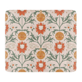 Himmlisches florales Sonnenstrahl-Musterdesign Schneidebrett